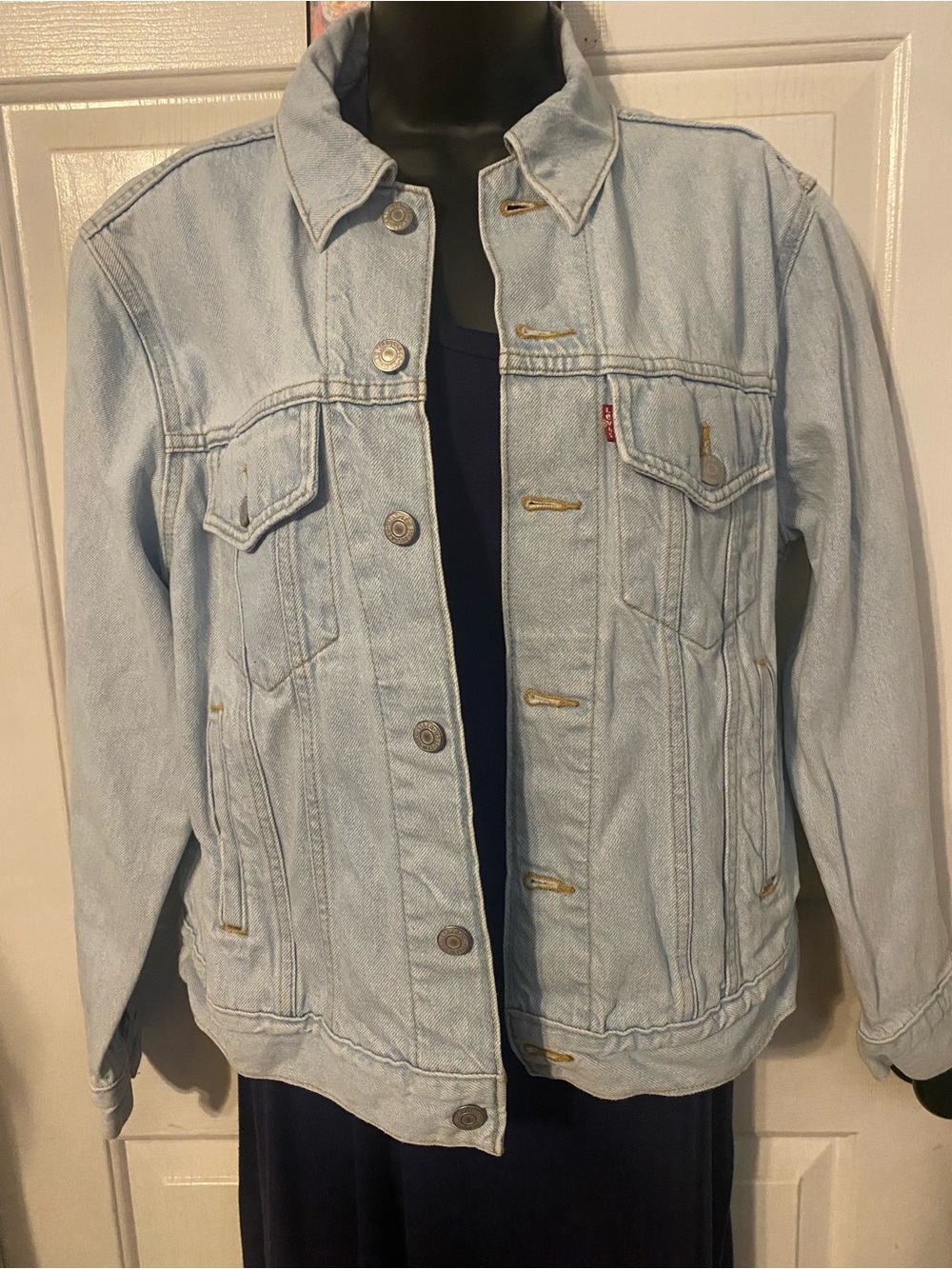 Levi's Light Blue Denim Jacket with Red Tab